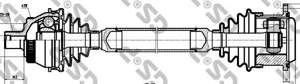 Comprar 22370 Sercore Semieje delantero izquierdo