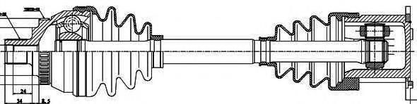 Semieje delantero VAG 7M3407761AX precio, desde 115,48 EUR