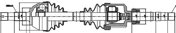 Semieje delantero derecho Pascal G2C051PC