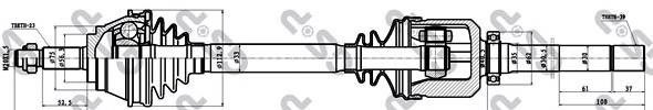 7701352791 Renault (RVI) árbol de transmisión delantero derecho