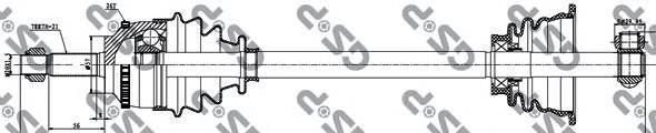 Comprar 250004 GSP Semieje delantero izquierdo
