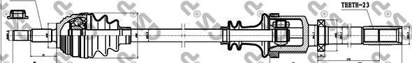 250440 GSP árbol de transmisión delantero derecho