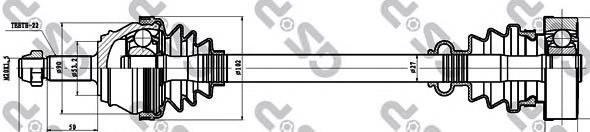 Comprar 22986 Sercore Semieje delantero izquierdo