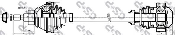 302004190287 Magneti Marelli Semieje delantero derecho