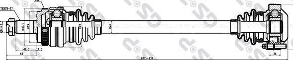 Comprar 205022 GSP Semieje trasero izquierdo
