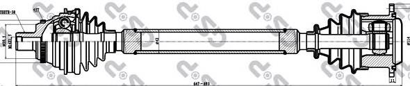Semieje delantero derecho VAG 4A0407272DE precio, desde 135,69 EUR