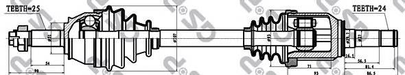 Comprar 217017 GSP Semieje delantero izquierdo