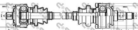 Palier trasero Mercedes A1073500410 precio, desde 107,87 EUR