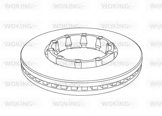 NSA115220 Woking disco de freno trasero