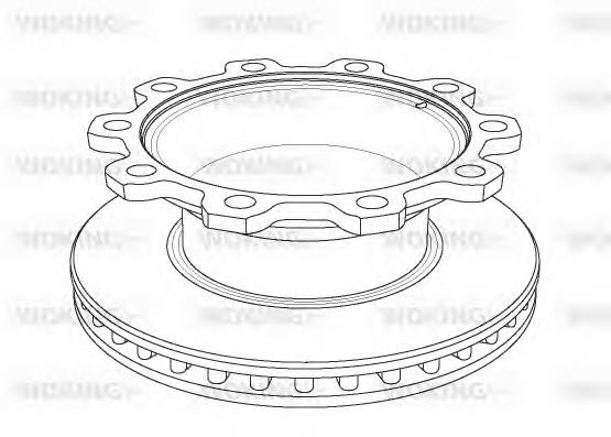 NSA1081.20 Woking disco de freno trasero