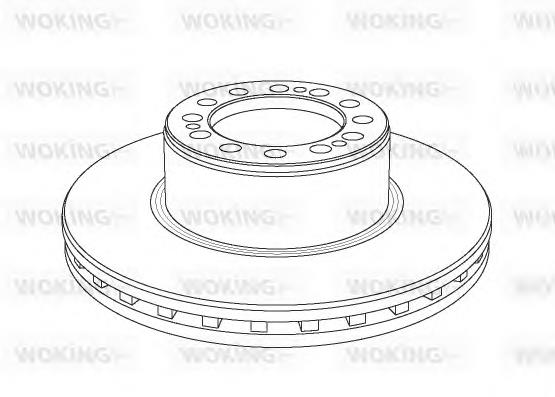 NSA1079.20 Woking disco de freno trasero