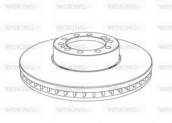 NSA107520 Woking freno de disco delantero