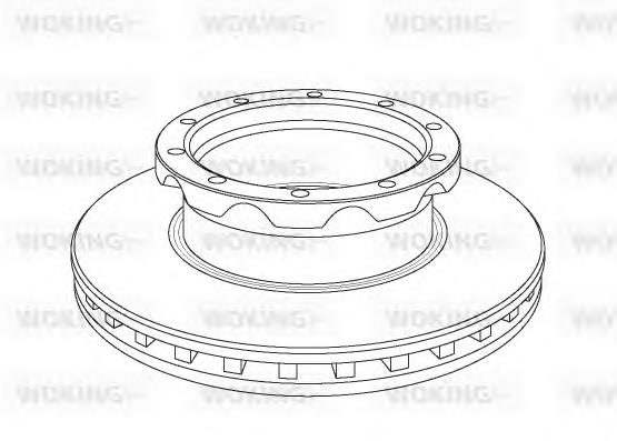 NSA1050.20 Woking freno de disco delantero