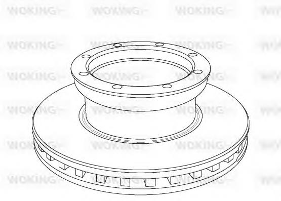 NSA105420 Woking disco de freno trasero