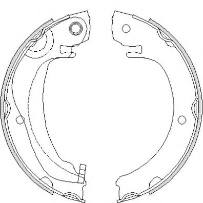 Z468000 Woking juego de zapatas de frenos, freno de estacionamiento