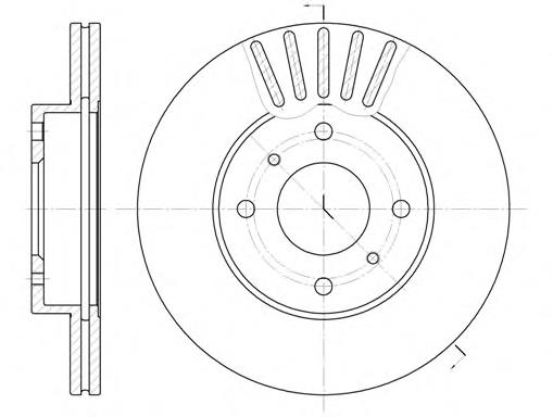 D6179.10 Woking freno de disco delantero