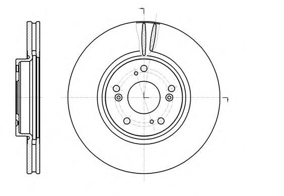 D6121810 Woking freno de disco delantero