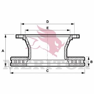 MBR5062 Arvin Meritor disco de freno trasero