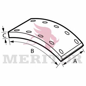 Forron Del Freno Trasero (camion) A6734218330 Mercedes