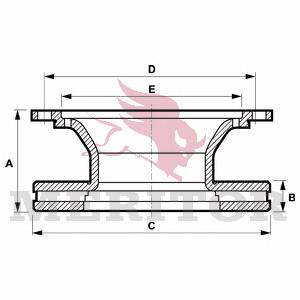 MBR5061 Arvin Meritor disco de freno trasero