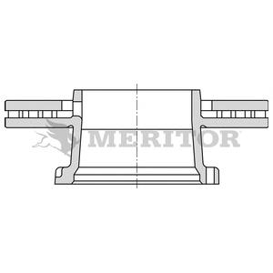 MBR6037 Arvin Meritor disco de freno trasero