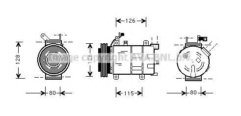 OLK021 Prasco compresor de aire acondicionado