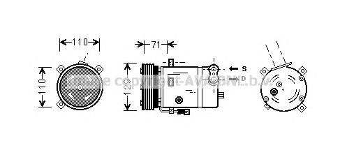 OLK276 Prasco compresor de aire acondicionado