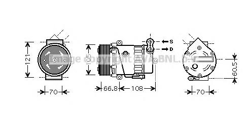 OLK389 Prasco compresor de aire acondicionado