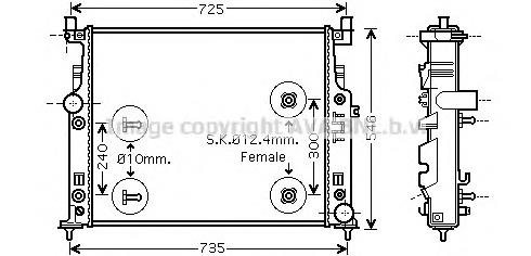 Comprar A2515000804 Mercedes Radiador de auto