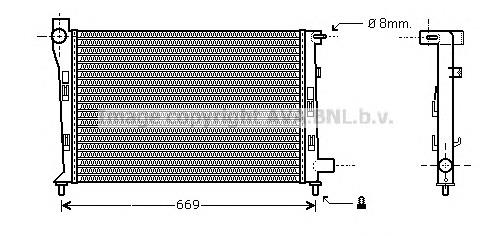 Radiador para Mercedes A W168