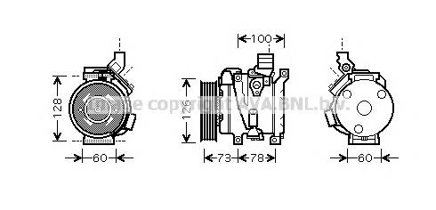 Compresor de aire acondicionado para Toyota RAV4 XA2