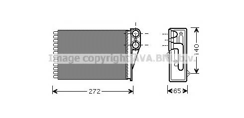 Radiador calefacción para Peugeot 207 WA, WC