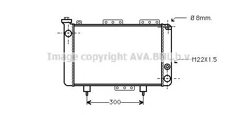 Radiador de água Renault (RVI) 7701348798