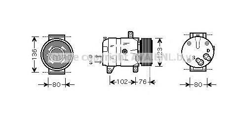 Compresor de ac para Renault Megane I (KA0, KA1)