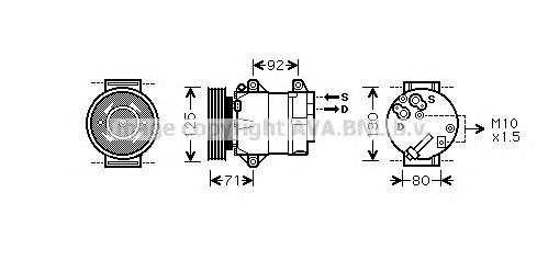 Comprar 8200050141 Nissan/Infiniti Compresor de aire acondicionado coche