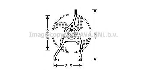 Ventilador de refrigeración del motor para Citroen C3 I (FC)