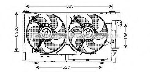 Ventilador de radiador 85321 Nissens