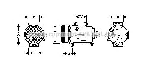 Comprar SD6C121350 MSG Rebuilding Compresor de aire acondicionado coche