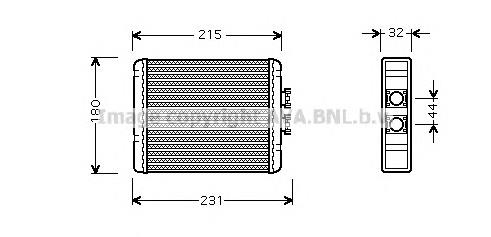 Radiador calefacción 8Z0819030 VAG
