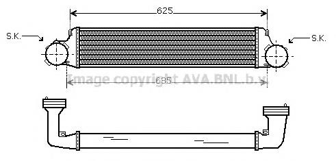 Radiador de intercooler BMW 3  (1999-2006)