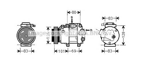 HYK240 Prasco compresor de aire acondicionado