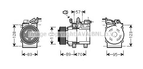 KAK137 Prasco compresor de aire acondicionado