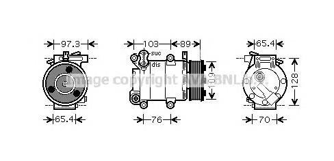 FDAK391 Prasco compresor de aire acondicionado