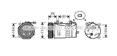 FDK321 Prasco compresor de aire acondicionado