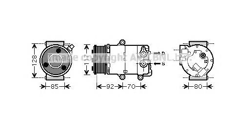 FDK415 Prasco compresor de aire acondicionado