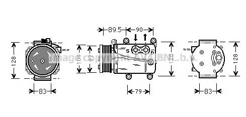 FDK082 Prasco compresor de aire acondicionado