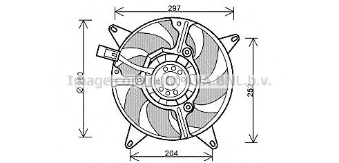 Ventilador del motor 46777422 Fiat/Alfa/Lancia