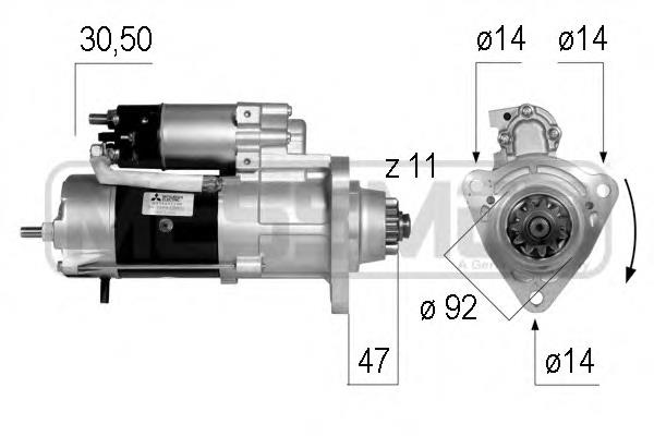 Motor de arranque 19081012 Delco Remy