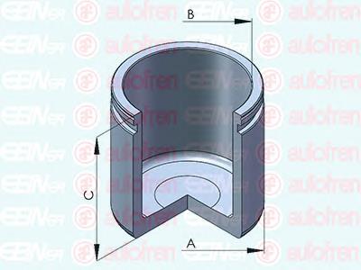 Émbolo, pinza del freno delantera D025283 Autofren