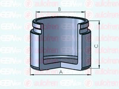 D025239 Autofren émbolo, pinza del freno delantera